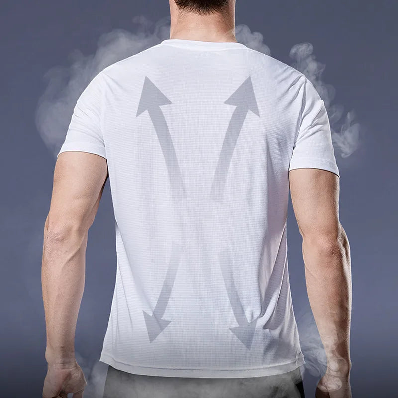 Hoge kwaliteits sport T-Shirt Heren – Sneldrogend Hardloop & Gym Shirt